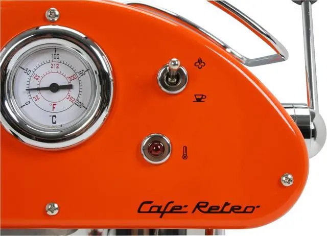 Alt view image 10 of 18 - Espressione 1385O Cafe Retro Espresso Machine Orange