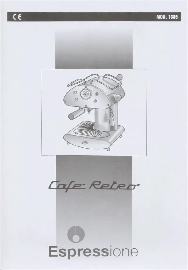 Alt view image 16 of 18 - Espressione 1385O Cafe Retro Espresso Machine Orange
