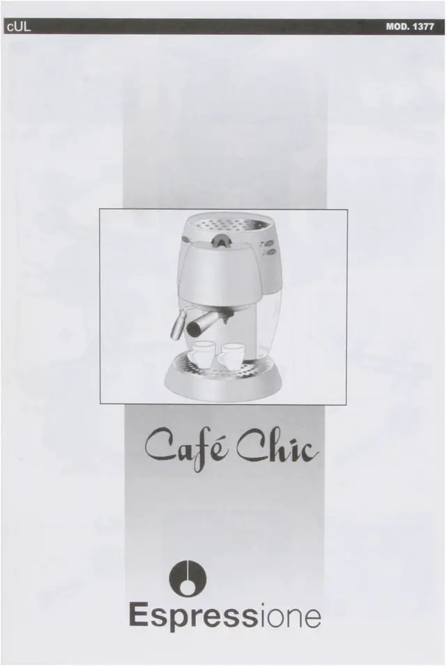 Alt view image 13 of 15 - Espressione 1377 Café Chic Espresso and Cappuccino Maker Anthracite Gray
