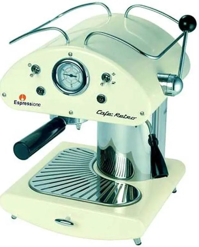 Main image of Espressione 1385W Cafe Retro Espresso Machine White