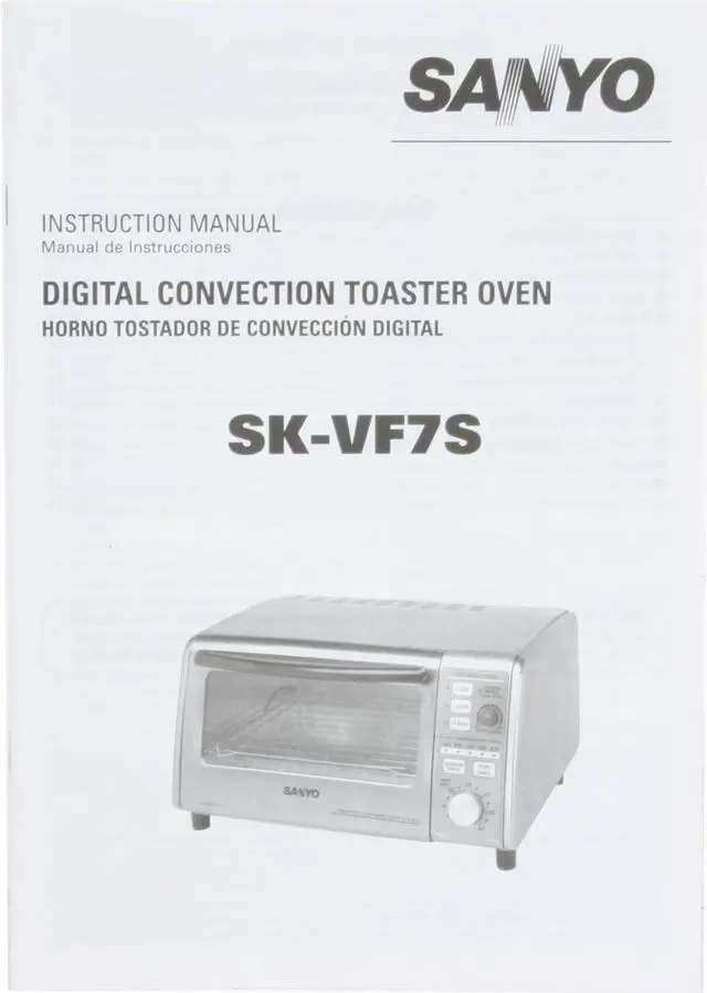 Alt view image 9 of 11 - SANYO SK-VF7S Digital Convection Toaster Oven