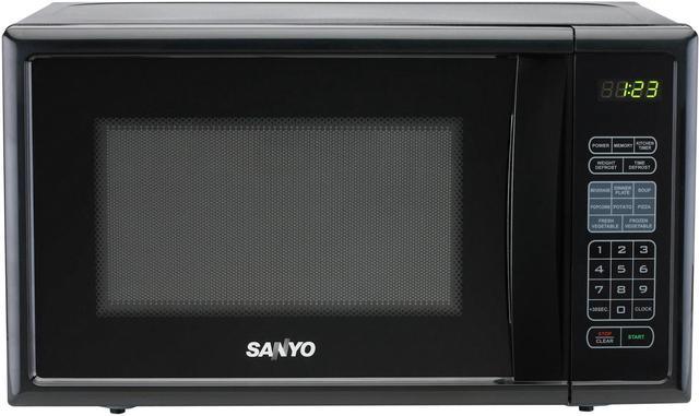 sanyo black microwave