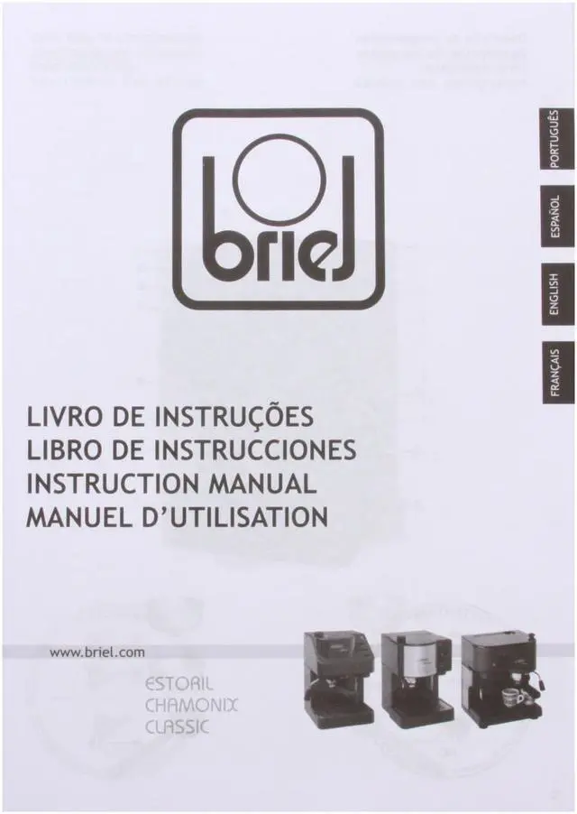 Alt view image 7 of 8 - BRIEL ES35AFB CHAMONIX Espresso/cappuccino machine Black