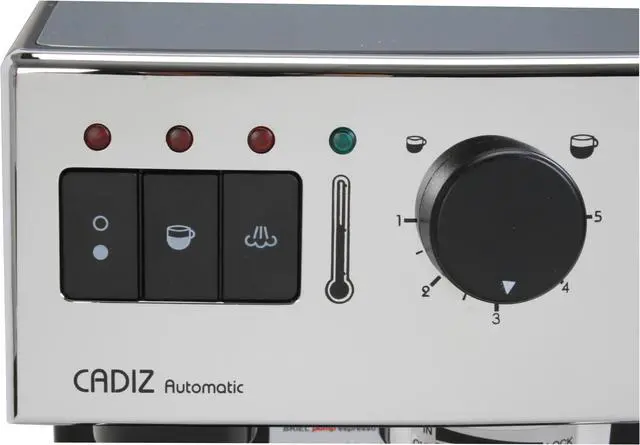 Alt view image 7 of 13 - BRIEL ES62AFB Cadiz Espresso Machine Silver/Black