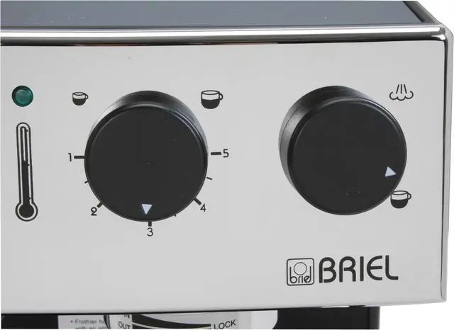 Alt view image 8 of 13 - BRIEL ES62AFB Cadiz Espresso Machine Silver/Black