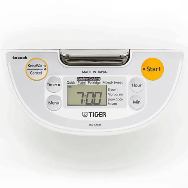 Alt view image 6 of 6 - Tiger JBV-S18U 10-Cup Microcomputer Controlled 4-in-1 Rice Cooker White