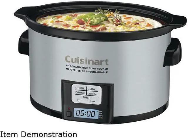 Alt view image 6 of 7 - Cuisinart PSC-350C Silver 3.5 Qt. 3.5 Quart Programmable Slow Cooker