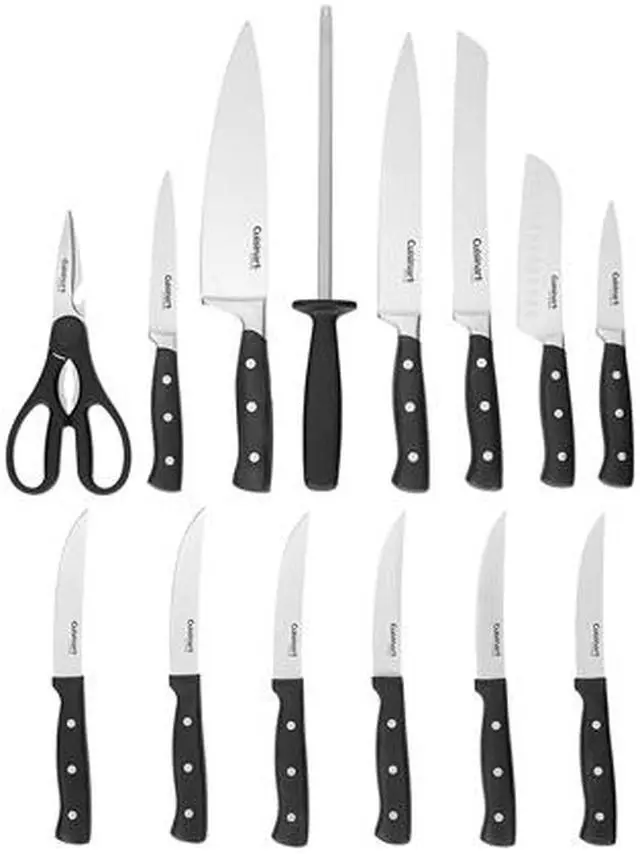 Alt view image 3 of 5 - Cuisinart C77TR-15P 15pc Triple Rivet Block Set