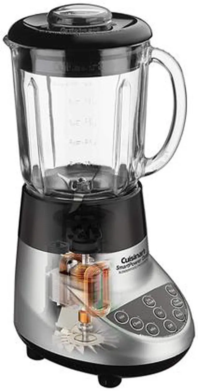 Alt view image 2 of 5 - Cuisinart BFP-703BC 40-oz. Jar Size SmartPower Duet Blender/Food Processor, Brushed Chrome 7 speeds