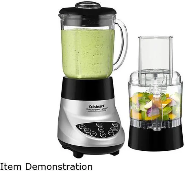 Alt view image 4 of 5 - Cuisinart BFP-703BC 40-oz. Jar Size SmartPower Duet Blender/Food Processor, Brushed Chrome 7 speeds