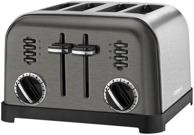 Alt view image 3 of 3 - Cuisinart CPT-180BKS 4 Slice Metal Classic Toaster, Black Stainless