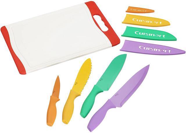 Cuisinart Advantage Color Collection 9-Piec Cutlery Set and Cutting Board,  Multicolor C55CB-9PR 