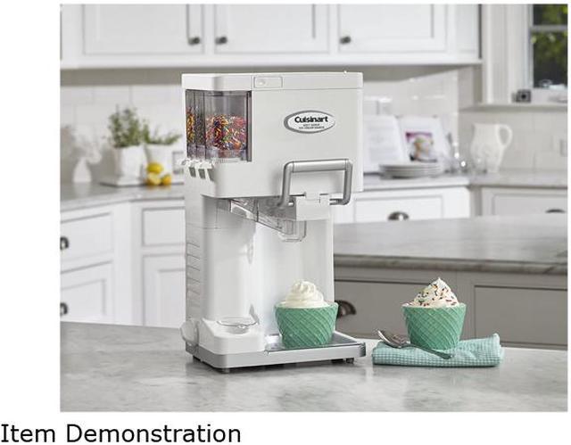  Cuisinart Ice Cream Maker Machine, 1.5 Quart Mix It In Soft  Serve, Yogurt, Sorbet, Sherbet Maker, White, ICE-45P1: Home & Kitchen