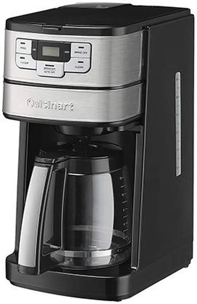 Alt view image 2 of 5 - Cuisinart DGB-400 Black/Stainless Automatic Grind & Brew 12-cup Coffeemaker