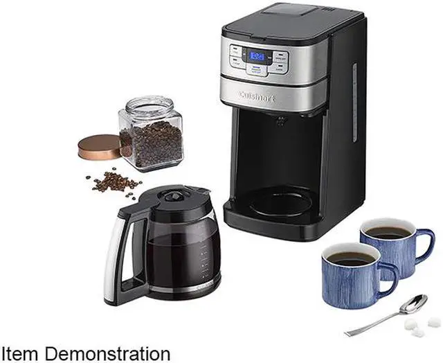 Alt view image 4 of 5 - Cuisinart DGB-400 Black/Stainless Automatic Grind & Brew 12-cup Coffeemaker