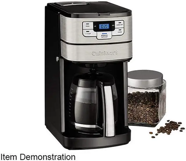 Alt view image 5 of 5 - Cuisinart DGB-400 Black/Stainless Automatic Grind & Brew 12-cup Coffeemaker