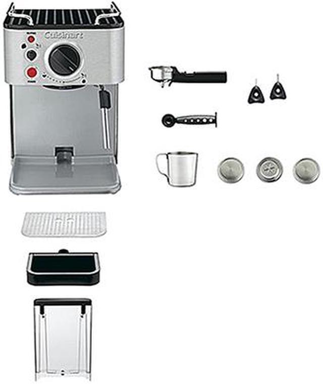 Alt view image 3 of 3 - Cuisinart EM-100NP1 Espresso Maker Stainless steel