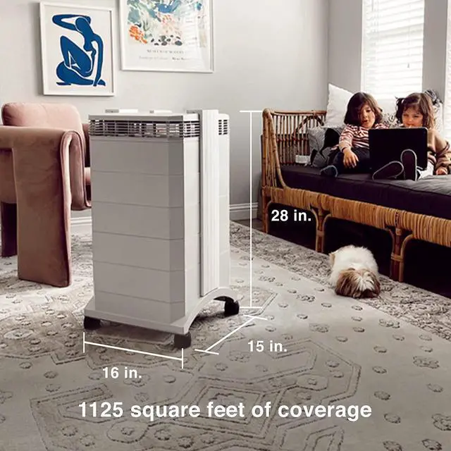 Alt view image 6 of 8 - IQAir HealthPro Plus Air Purifier - Medical Grade HyperHEPA filter for home large room up to 1125 sq ft - for Viruses, Bacteria, Allergens, Asthma Triggers, Smoke, Mold, Pets, Dust, Odor, Swiss Made