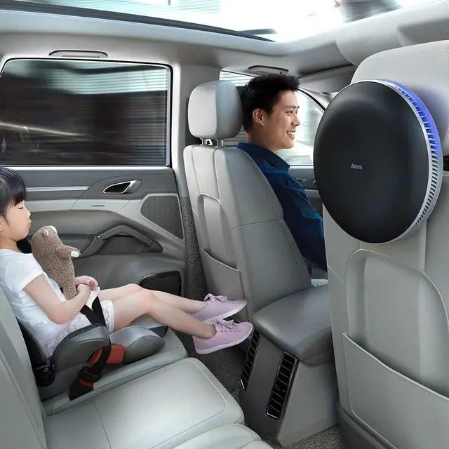 Alt view image 6 of 12 - IQAir Atem Car Portable HEPA Air Purifier, Filters for Pollution, Odors, Gases, Car Fumes, and Asthma Triggers, Bacteria, Viruses, Great for Travel or Daily Commute, Swiss Design, Made in Germany