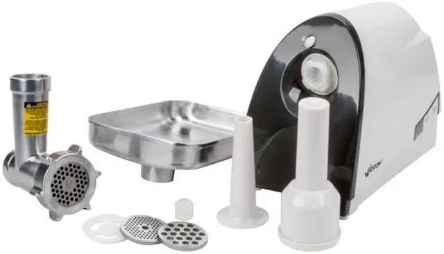 Alt view image 14 of 14 - WestonSupply 33-0201-W Stainless steel Heavy Duty Meat Grinder #8