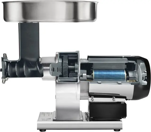 Alt view image 2 of 5 - WestonSupply 09-0501-W Silver Butcher Series #5 Meat Grinder - .35 HP