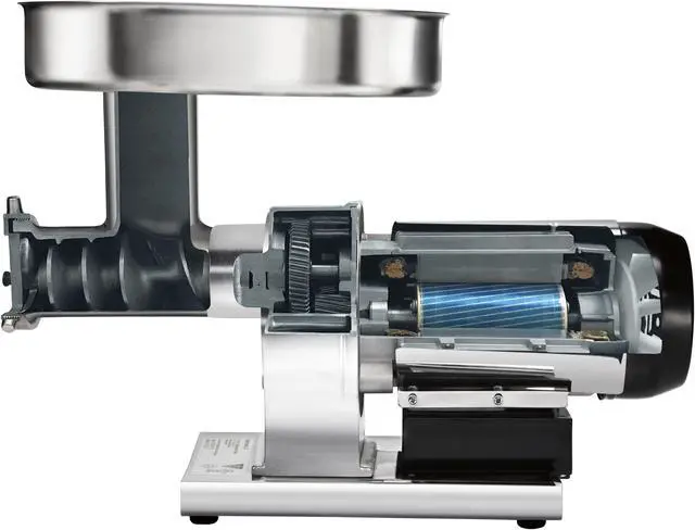 Alt view image 2 of 4 - WestonSupply 09-1201-W Silver Butcher Series #12 Meat Grinder - .75 HP