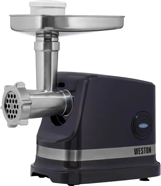 Main image of WestonSupply 33-1101-W Black #5 Electric Meat Grinder & Sausage Stuffer (500 watt)