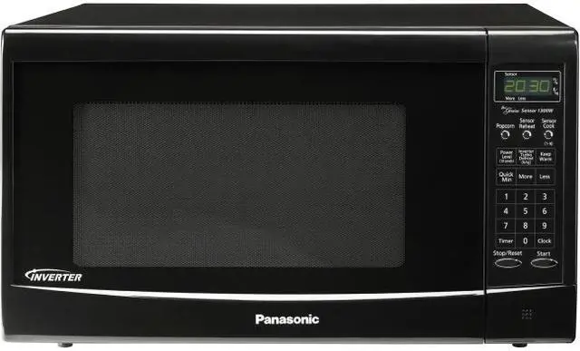 Main image of Panasonic 1300 Watts Family-Size Microwave Oven NN-SN667B Sensor Cook Black