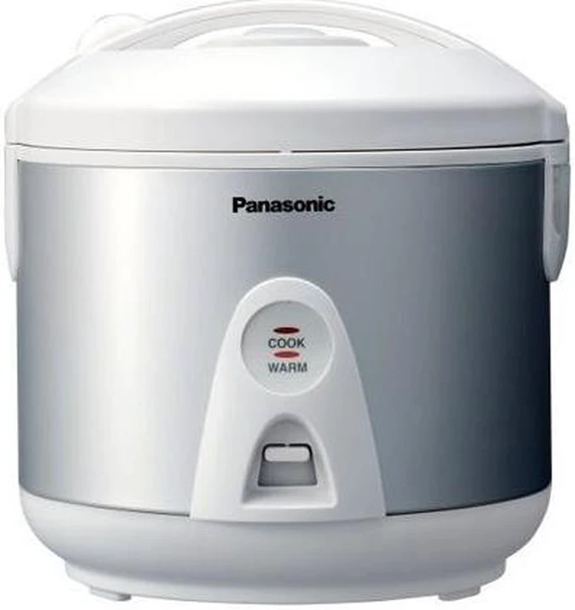 Main image of Panasonic SR-TEG18 Silver/White 5 Cups (Uncooked)/10 Cups (Cooked) Rice Cooker/Warmer/Steamer w/ Domed Lid