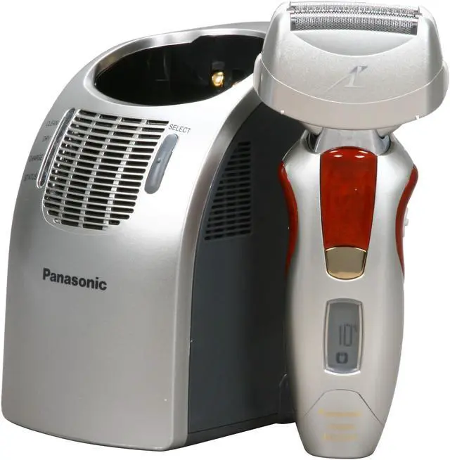 Main image of Panasonic Vortex Shaver with Nanotech Blades, Wood & Gold Accents, Wet/Dry Technology, HydraClean System, Pivot Action Selector and Turbo Cleaning Mode ES8228S