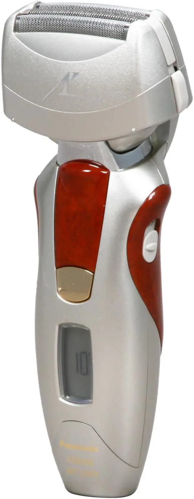 Alt view image 2 of 11 - Panasonic Vortex Shaver with Nanotech Blades, Wood & Gold Accents, Wet/Dry Technology, HydraClean System, Pivot Action Selector and Turbo Cleaning Mode ES8228S