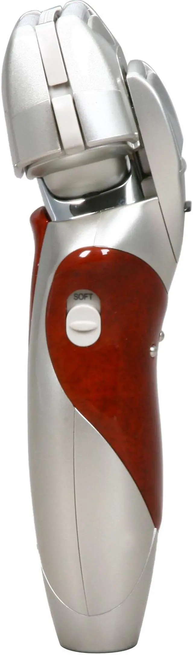 Alt view image 3 of 11 - Panasonic Vortex Shaver with Nanotech Blades, Wood & Gold Accents, Wet/Dry Technology, HydraClean System, Pivot Action Selector and Turbo Cleaning Mode ES8228S