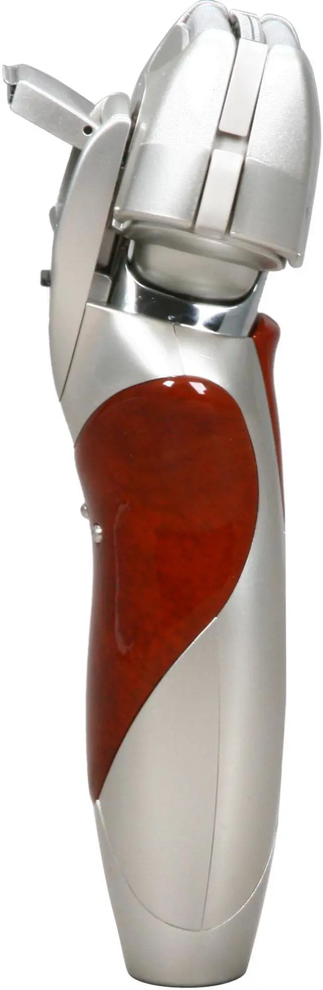 Alt view image 5 of 11 - Panasonic Vortex Shaver with Nanotech Blades, Wood & Gold Accents, Wet/Dry Technology, HydraClean System, Pivot Action Selector and Turbo Cleaning Mode ES8228S