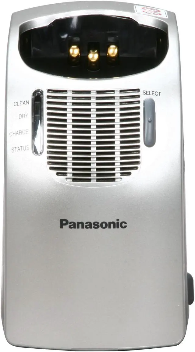 Alt view image 9 of 11 - Panasonic Vortex Shaver with Nanotech Blades, Wood & Gold Accents, Wet/Dry Technology, HydraClean System, Pivot Action Selector and Turbo Cleaning Mode ES8228S