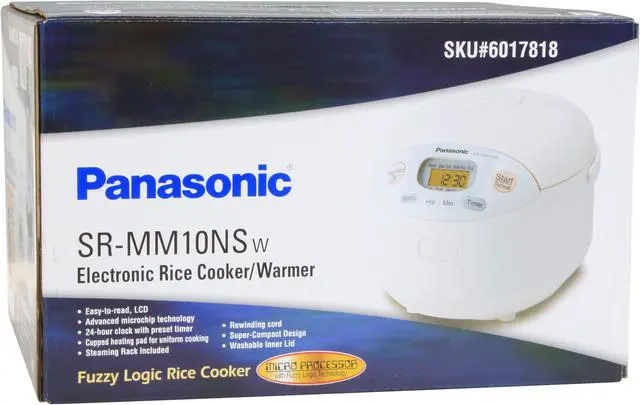 Alt view image 13 of 13 - Panasonic SR-MM10NS-W Neuro Fuzzy Electronic Rice Cooker / Warmer
