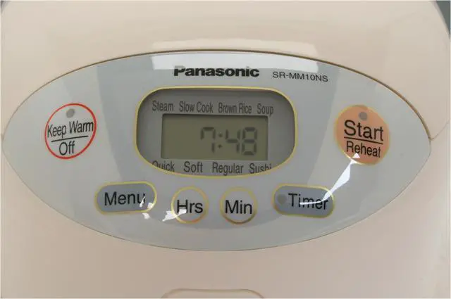 Alt view image 7 of 13 - Panasonic SR-MM10NS-W Neuro Fuzzy Electronic Rice Cooker / Warmer