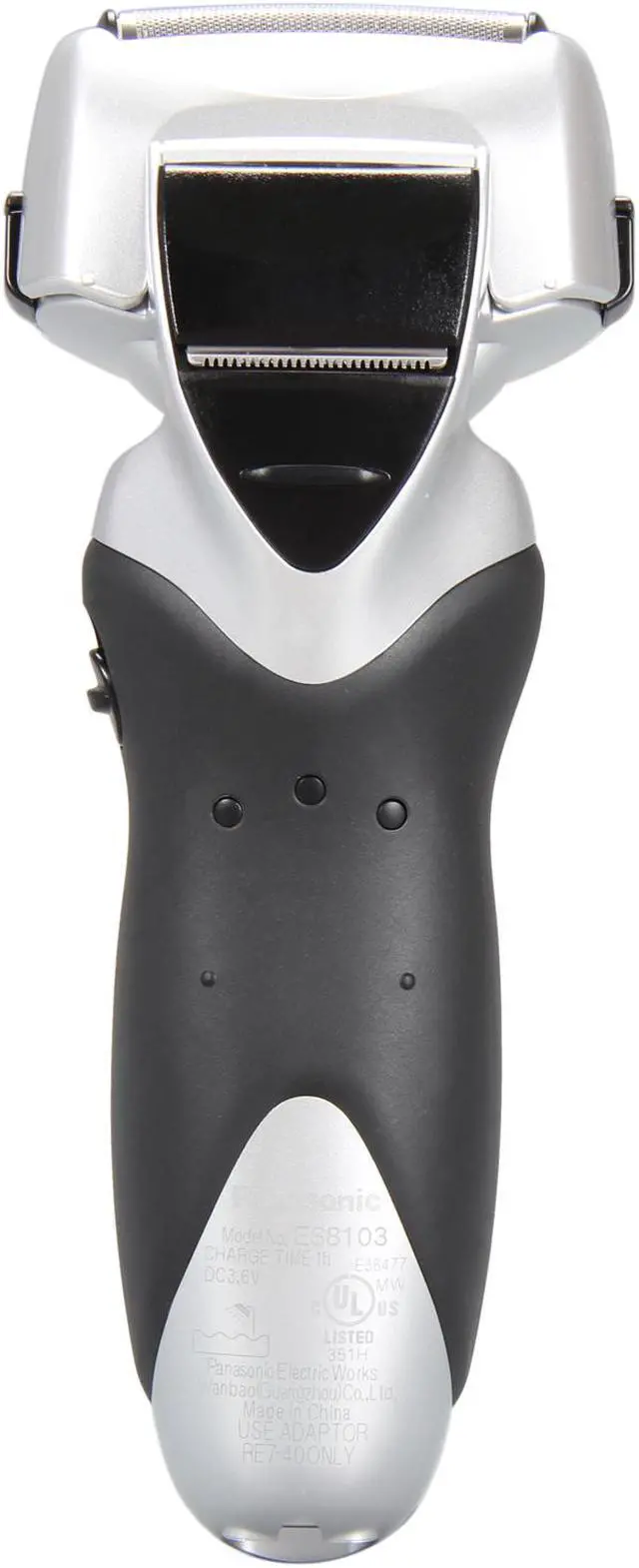 Alt view image 5 of 8 - Panasonic ES8103S 3-Blade Wet/Dry Electric Shaver With Nanotech Blades