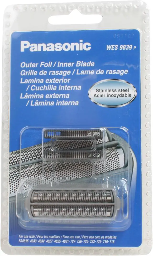 Alt view image 2 of 2 - Panasonic replacement Stainless Steel Outer Foil/Inner Blade Combination WES9839P for ES: 4025, 4026, 4815