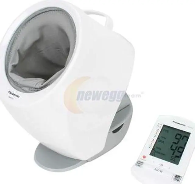 Alt view image 3 of 7 - Panasonic EW3153W Diagnostec Upper Arm Cuffless Blood Pressure Monitor with Portable Wireless Display