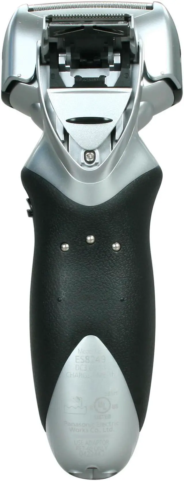 Alt view image 5 of 13 - Panasonic Arc IV Shaver with Quadruple Arc Foil, Nanotech Blades, LCD, Wet/Dry Technology, Turbo Cleaning Mode and Pop-up Trimmer ES8249S