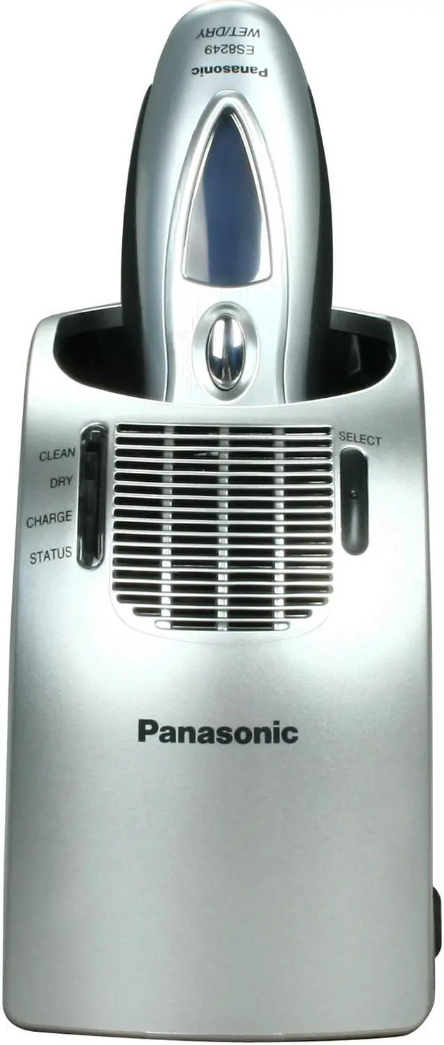 Alt view image 9 of 13 - Panasonic Arc IV Shaver with Quadruple Arc Foil, Nanotech Blades, LCD, Wet/Dry Technology, Turbo Cleaning Mode and Pop-up Trimmer ES8249S