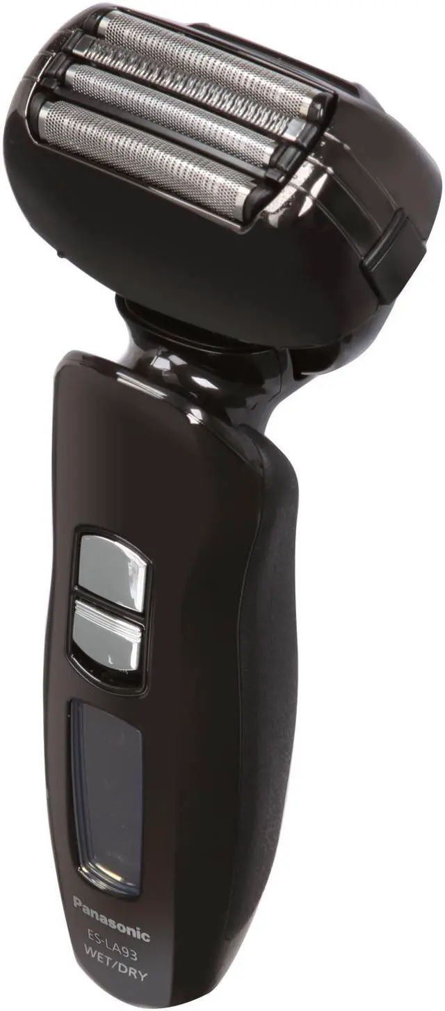 Alt view image 5 of 11 - Panasonic Wet/Dry Shaver with Ultra-thin Vibrating Outer Foil, Nanotech Blades, 4-Blade, Multi-Flexible Active Head, and Fast, Linear Motor Drive ES-LA93-K
