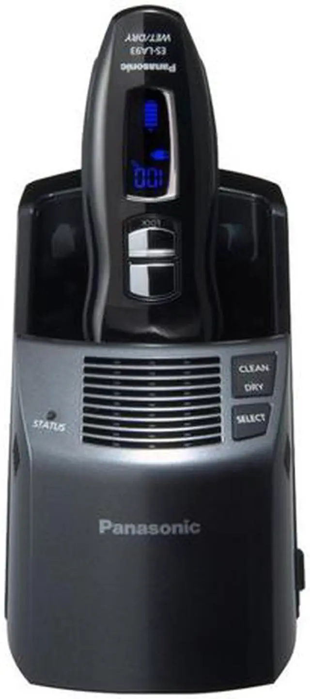 Alt view image 2 of 11 - Panasonic Wet/Dry Shaver with Ultra-thin Vibrating Outer Foil, Nanotech Blades, 4-Blade, Multi-Flexible Active Head, and Fast, Linear Motor Drive ES-LA93-K