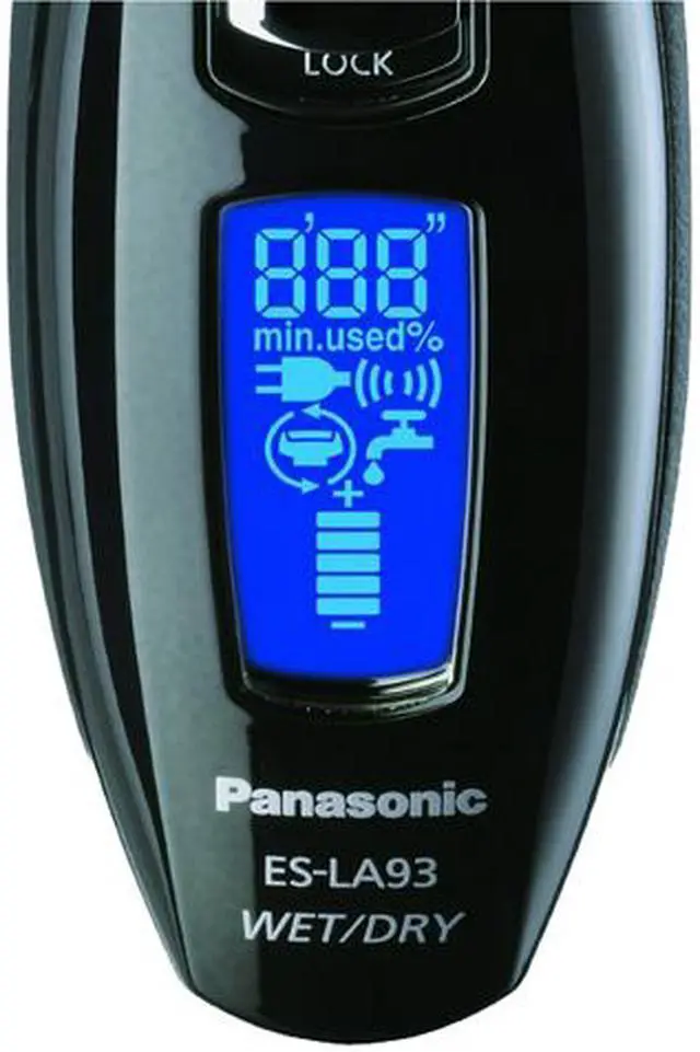 Alt view image 4 of 11 - Panasonic Wet/Dry Shaver with Ultra-thin Vibrating Outer Foil, Nanotech Blades, 4-Blade, Multi-Flexible Active Head, and Fast, Linear Motor Drive ES-LA93-K