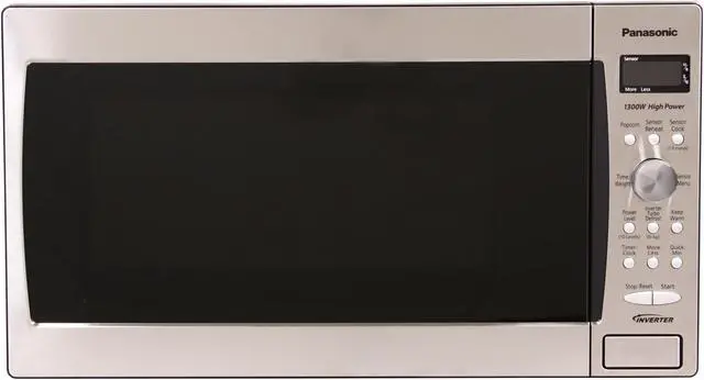 Alt view image 2 of 6 - Panasonic 1300 Watts Prestige Sensor Microwave Oven NN-SD688S Sensor Cook Stainless Steel