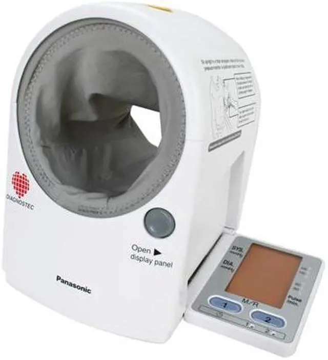 Main image of Panasonic EW3152W Upper Arm Blood Pressure Monitor with Elbow Support and Large LCD Display