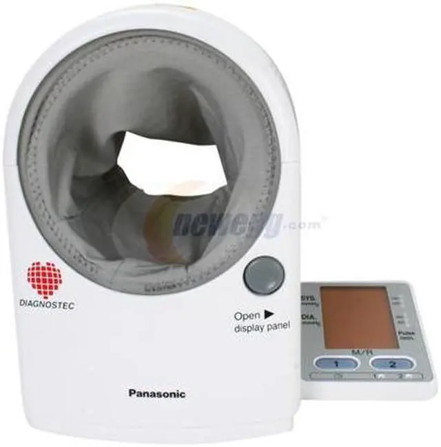 Alt view image 2 of 7 - Panasonic EW3152W Upper Arm Blood Pressure Monitor with Elbow Support and Large LCD Display