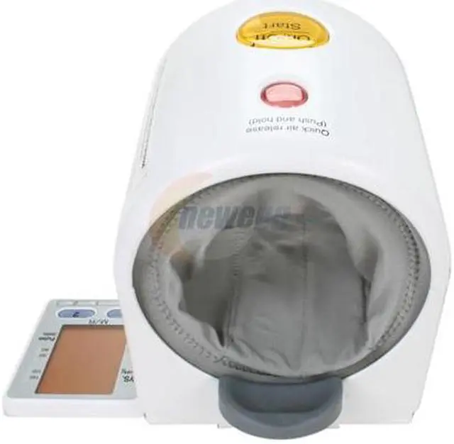 Alt view image 4 of 7 - Panasonic EW3152W Upper Arm Blood Pressure Monitor with Elbow Support and Large LCD Display