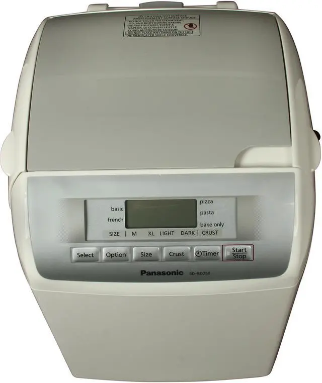 Alt view image 5 of 7 - Panasonic SD-RD250 Automatic Bread Bakery with Fruit / Nut Dispenser