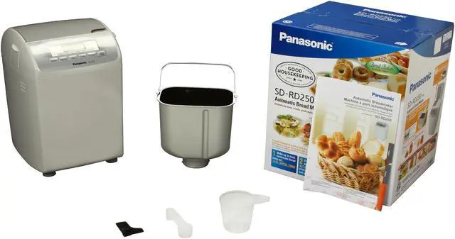 Alt view image 7 of 7 - Panasonic SD-RD250 Automatic Bread Bakery with Fruit / Nut Dispenser